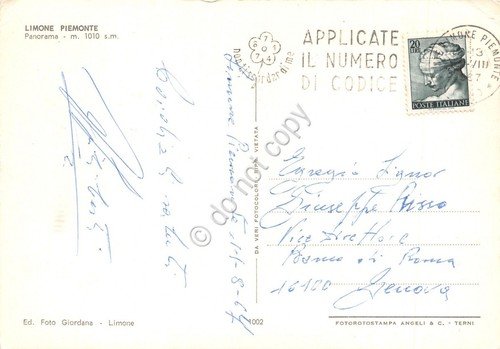 Cartolina Limone Piemonte panorama 1967 (Cuneo) | Immagine Gallery 2