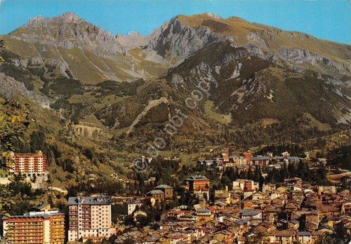 Cartolina Limone Piemonte panorama Timbro CAP 1967 (Cuneo)