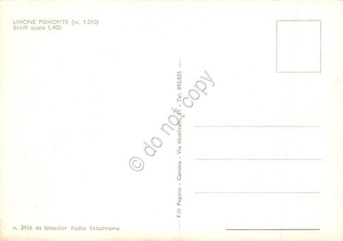 Cartolina Limone Piemonte Skilift in quota sci sciatori animata anni … | Immagine Gallery 2