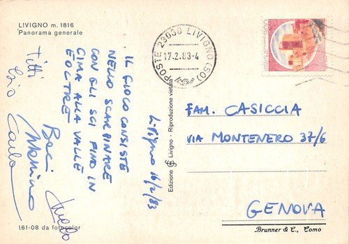 Cartolina Livigno Panorama 1983 | Immagine Gallery 2