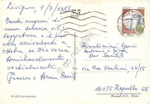 Cartolina Livigno vedute varie con stemma funivia bandiere stelle alpine … | Immagine Gallery 2