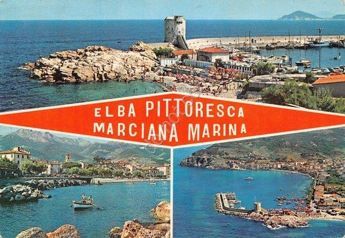 Cartolina Livorno Isola d'Elba Marciana Marina vedutine 1980 | Immagine principale