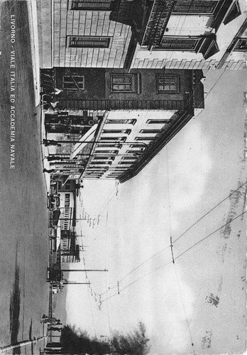 Cartolina Livorno Viale Italia Accademia navale 1959 | Immagine principale