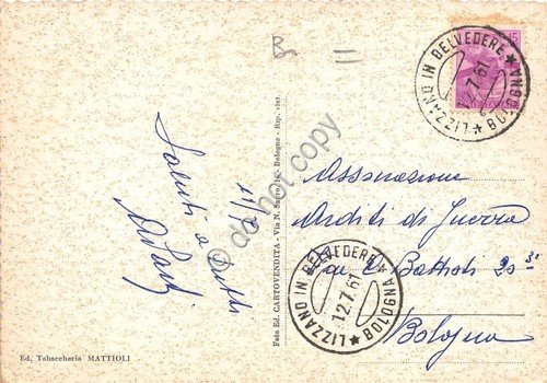 Cartolina Lizzano in Belvedere Hotel Miravalle 1961 (Bologna) | Immagine Gallery 2