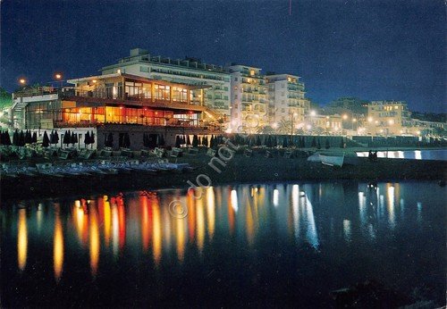 Cartolina Loano Bagni Saitta Spiaggia notturno 1965 | Immagine principale