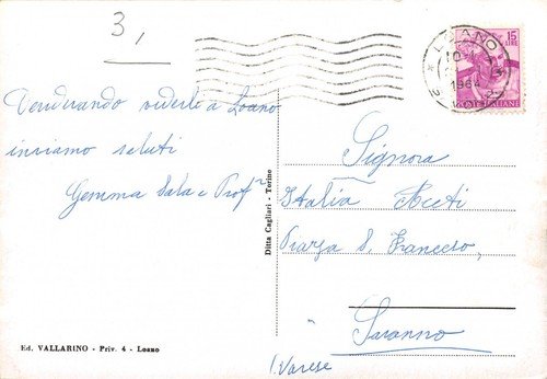 Cartolina Loano Panorama 1964