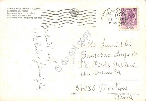 Cartolina Loano Panorama aereo spiaggia 1969 | Immagine Gallery 2