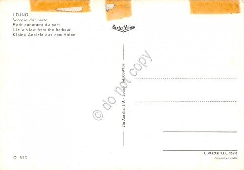 Cartolina Loano Panorama parziale del porto barche (Savona) | Immagine Gallery 2