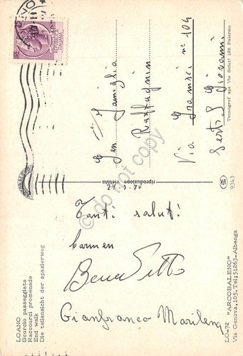 Cartolina Loano Passeggiata animata anni '70 (Savona) | Immagine Gallery 2