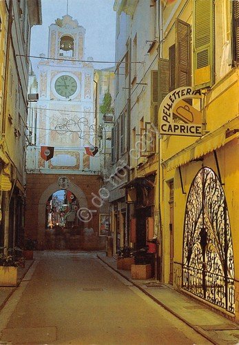 Cartolina Loano Porta dell'Orologio Pelletteria Caprice 1996 (Savona) | Immagine principale