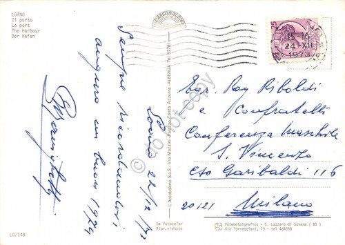 Cartolina Loano Porto 1973 (Savona) | Immagine Gallery 2