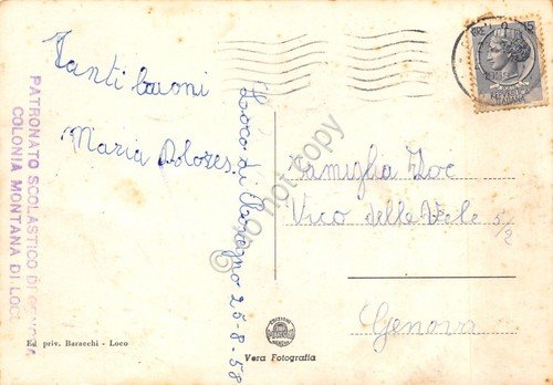 Cartolina Loco panorama generale 1958 sporca | Immagine Gallery 2