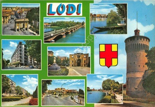 Cartolina Lodi - vedutine -1973 (Milano)