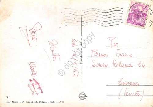 Cartolina Lodi tempio Santuario Incoronata 1962 | Immagine Gallery 2