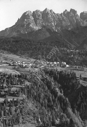 Cartolina Lorenzago Cadore Panorama e gruppo Miaron 1951 | Immagine principale