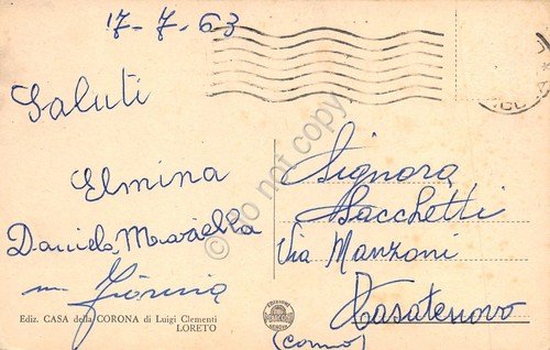 Cartolina Loreto Basilica interno Altare dell'Annunziata 1963 | Immagine Gallery 2