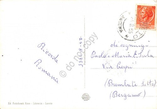 Cartolina Loreto vedute 1955 | Immagine Gallery 2