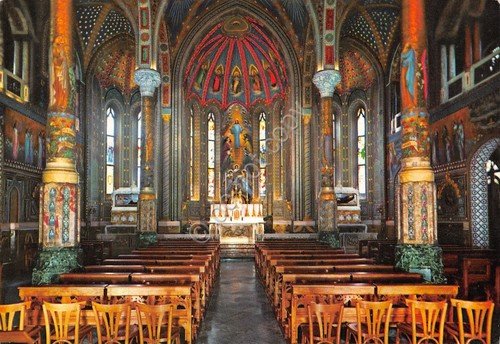 Cartolina Lovere Interno Santuario Sante Bartolomea Capitanio Vincenza Gerosa | Immagine principale