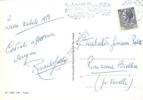 Cartolina Lucca Chiesa S. Frediano Mosaico Bizantino1958 Timbro PT Buon … | Immagine Gallery 2