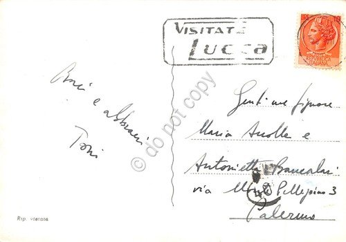 Cartolina Lucca Chiesa Santa Maria della Rosa timbro visitate Lucca … | Immagine Gallery 2