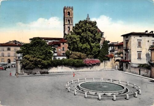 Cartolina Lucca Piazza san Martino Fontana 1957