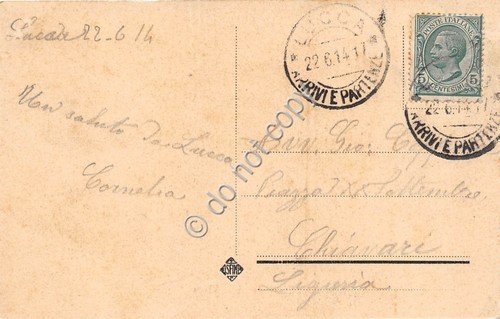Cartolina Lucca Viale sulle mura 1914 | Immagine Gallery 2