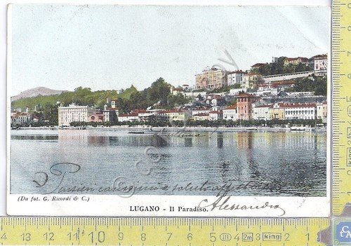 Cartolina Lugano - Il Paradiso - Vg Suisse Italy- 1900 … | Immagine principale