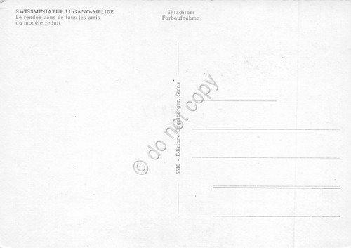 Cartolina Lugano Melide Swissminiatur vedute