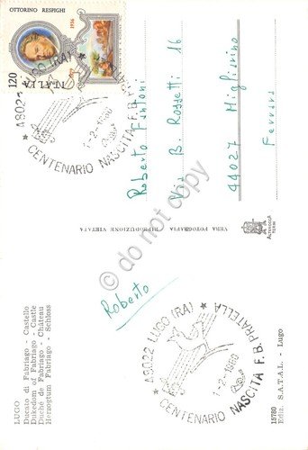 Cartolina Lugo Ducato di Fabriago Castello Timbro filatelico 1980 | Immagine Gallery 2