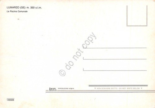 Cartolina Lumarzo Piscina Comunale