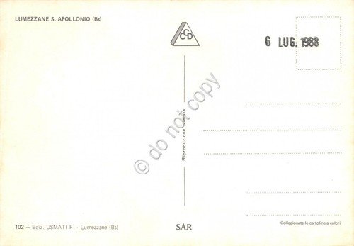 Cartolina Lumezzate S. Apollonio panorama