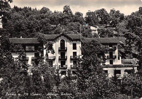 Cartolina Lurisia Albergo Radium 1957