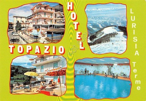 Cartolina Lurisia Terme Hotel Topazio vedute