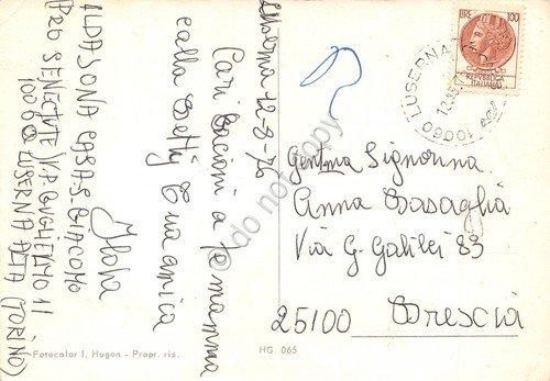 Cartolina Luserna Val Pellice 4 vedute paese (Torino) | Immagine Gallery 2
