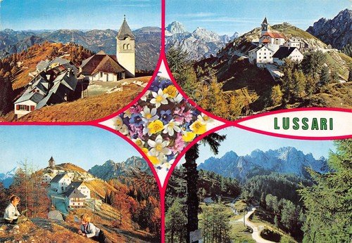 Cartolina Lussari 4 vedute animata (Udine) | Immagine principale