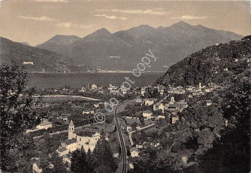 Cartolina Maccagno Panorama 1952