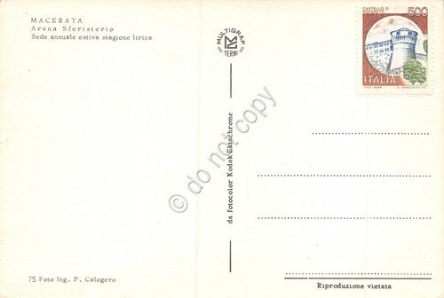 Cartolina Macerata Arena Sferisterio | Immagine Gallery 2