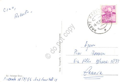 Cartolina Macerata piazza della Libertà Farmacia auto animata 1964 | Immagine Gallery 2