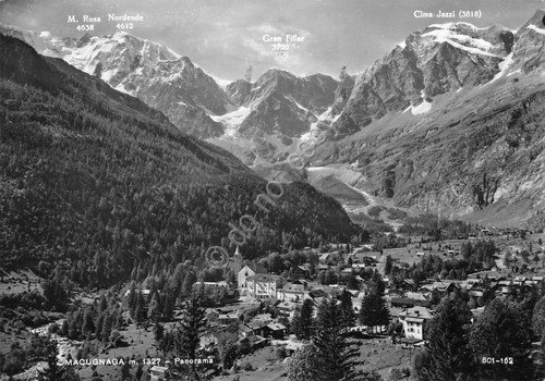 Cartolina Macugnaga Panorama 1964 | Immagine principale