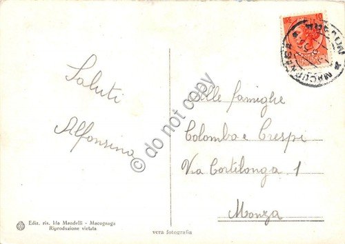 Cartolina Macugnaga Panorama Monte Rosa 1955 | Immagine Gallery 2
