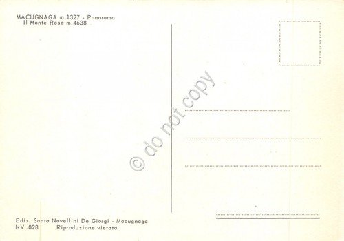 Cartolina Macugnaga Panorama Monte Rosa (Verbania) | Immagine Gallery 2