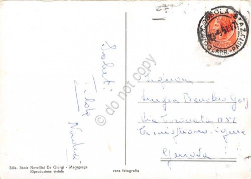 Cartolina Macugnaga Pecetto Panorama 1957