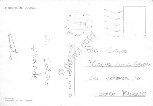 Cartolina Macugnaga vedute abiti tradizionali 1988 (Verbania) | Immagine Gallery 2