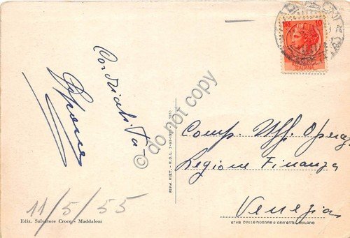 Cartolina Maddaloni Panorama 1955