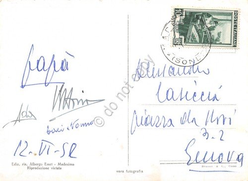 Cartolina Madesimo Albergo Emet anni '50 | Immagine Gallery 2