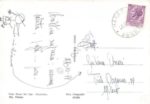 Cartolina Madesimo Panorama 1959 | Immagine Gallery 2