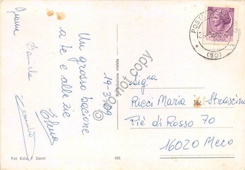Cartolina Madesimo Panorama vedutine 1969