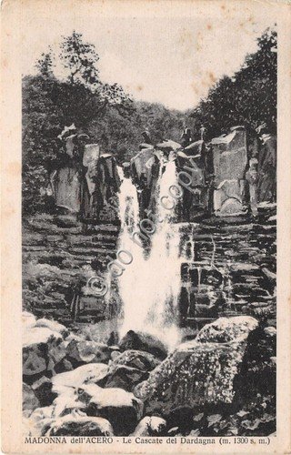 Cartolina Madonna dell'Acero - Cascate del Dardagna - anni '30 …