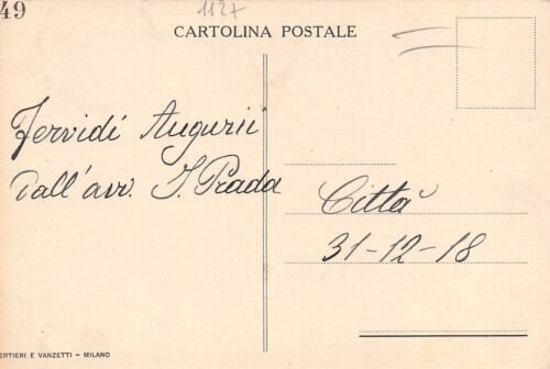 Cartolina Madonna della Pace Avv. Isnardo Prada numerata 1918