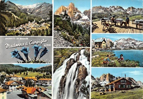 Cartolina Madonna di Campiglio vedute 1959 (Trento) | Immagine principale
